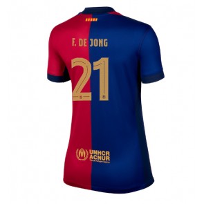 Barcelona Frenkie de Jong #21 Hemmatröja Kvinnor 2024-25 Kortärmad